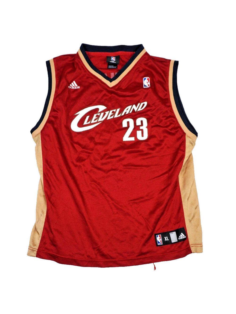 Cleveland Cavaliers Jersey Youth Kids XL Red NBA Basketball James 23 Adidas Cavs